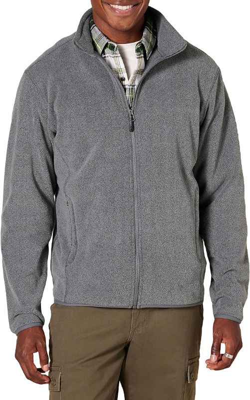 Photo 1 of Amazon Essentials Men's Full-Zip Fleece Jacket