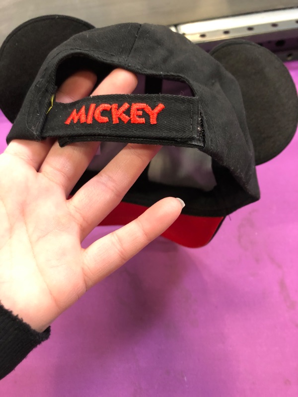 Photo 3 of Disney Boys Baseball Cap, Mickey Mouse Ears Adjustable Toddler Caps Or Girl Hat Ages 4-7
