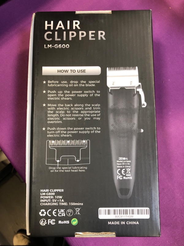Photo 1 of Zero+i Cordless Hair Clipper for Men, 12 Guard Combs from Our Professional Grooming kit with Battery and Speed LED Display & Strong 10W Motor, New released Barber Clippers & for self Haircut Men