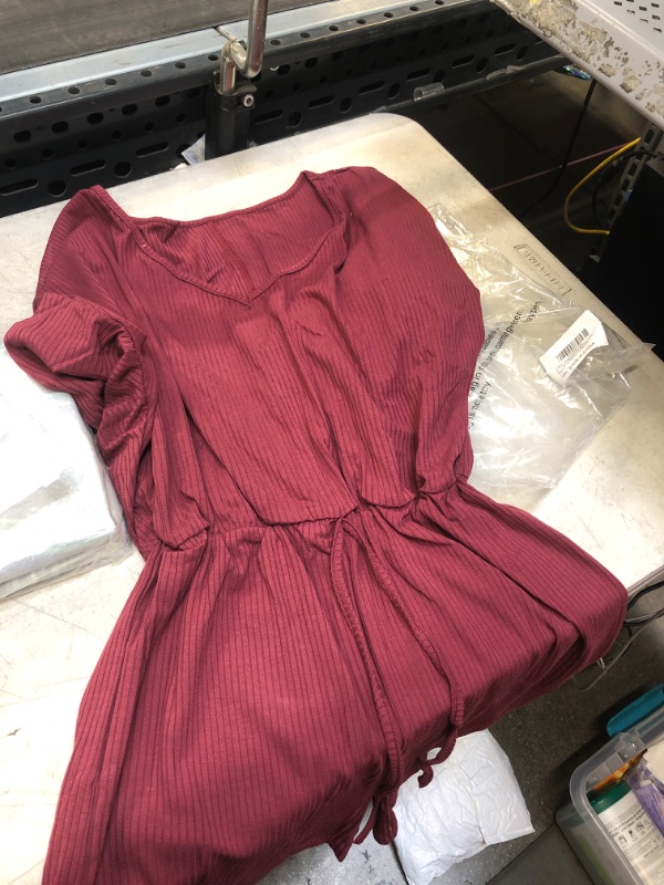 Photo 1 of BURGUNDY WOMENS ROMPER ( SIZE:MED) 