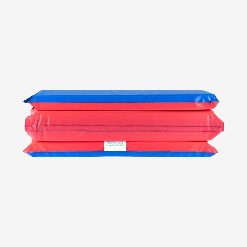 Photo 1 of 1.5 Inch Thick, 4-Section Rest Mat, Red/Blue, Great for School, Daycare, Travel, and Home, 100% Made in the USA