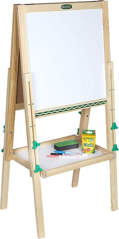 Photo 1 of Crayola Kids Mini Wooden Art Easel & Supplies, Toddler Toys, Gift for Kids, Ages 3, 4, 5, 6
