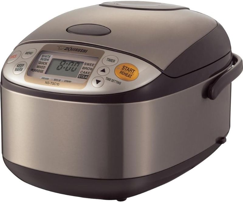 Photo 1 of Zojirushi NS-TSC10 5-1/2-Cup (Uncooked) Micom Rice Cooker and Warmer, 1.0-Liter, Stainless Brown
