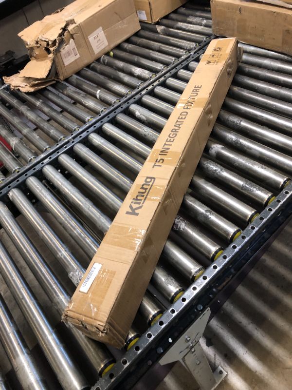 Photo 1 of (Pack of 4) Kihung LED Shop Light 4FT, 20W 2200lm 6500K (Super Bright White), T5 Integrated Fixture with Linkable Shop Light, Corded Electric with Built-in ON/Off Switch
