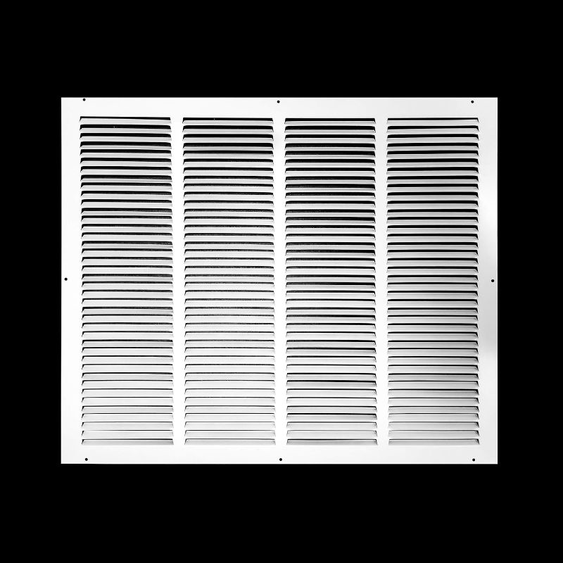 Photo 1 of 24"W x 20"H [Duct Opening Size] Steel Return Air Grille | Vent Cover Grill for Sidewall and Ceiling, White | Outer Dimensions: 25.75"W X 21.75"H for 24x20 Duct Opening
