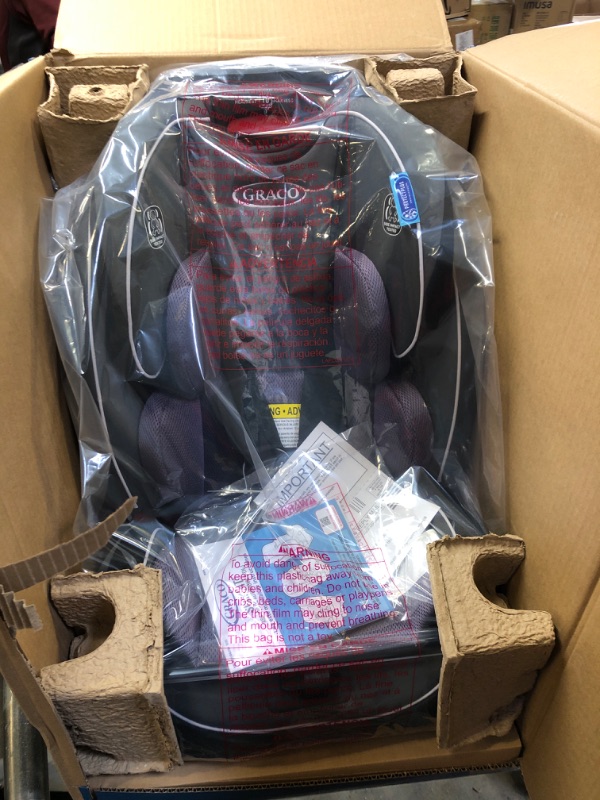 Photo 2 of Graco SlimFit 3 in 1 Car Seat, Slim & Comfy Design Saves Space in Your Back Seat, Annabelle, 1 Count (Pack of 1) SlimFit Annabelle