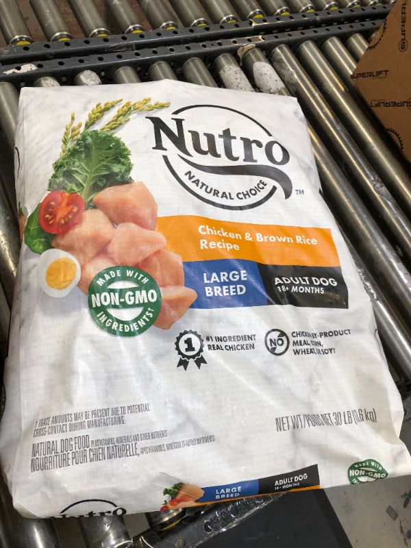 Photo 2 of NUTRO NATURAL CHOICE Large Breed Adult Dry Dog Food, Chicken & Brown Rice Recipe Dog Kibble, 30 lb. Bag Large Breed 30 Pound (Pack of 1) BB 02/2024