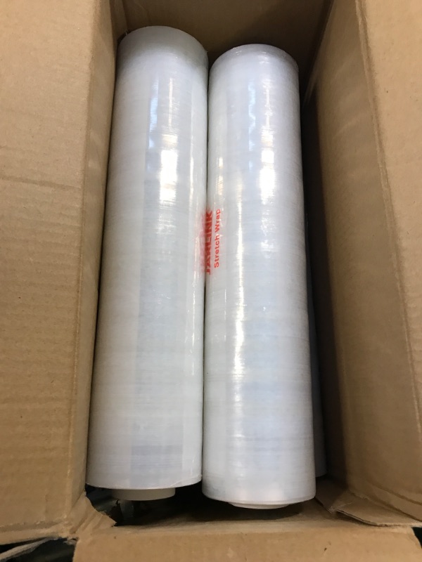 Photo 2 of JARLINK Stretch Film, 15 Inch x 1000 Feet Shrink Wrap for Pallet Wrap, Industrial Strength Stretch Wrap with Handles, Moving Wrapping Plastic Roll, 60 Gauge, 4 Pack 1-clear 4 Pack