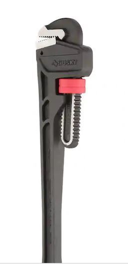 Photo 1 of 18 in. Heavy-Duty Cast Iron Pipe Wrench with 2 in. Jaw Capacity
