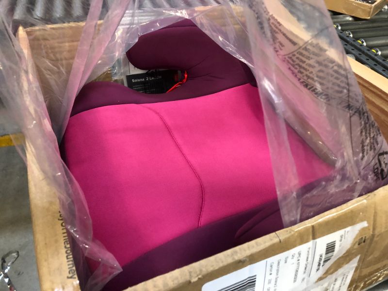 Photo 3 of Diono Solana 2 XL 2022, Dual Latch Connectors, Lightweight Backless Belt-Positioning Booster Car Seat, 8 Years 1 Booster Seat, Pink NEW! LATCH Connect Single Pink