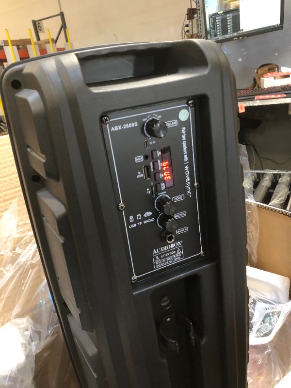 Photo 1 of Audiobox 2 x 8" Stacked PA Speaker with Stand
