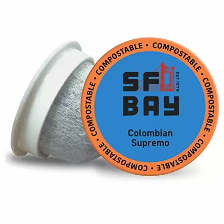 Photo 1 of  SF Bay Coffee Colombian Supremo 80 Ct Medium Roast Compostable Coffee Pods