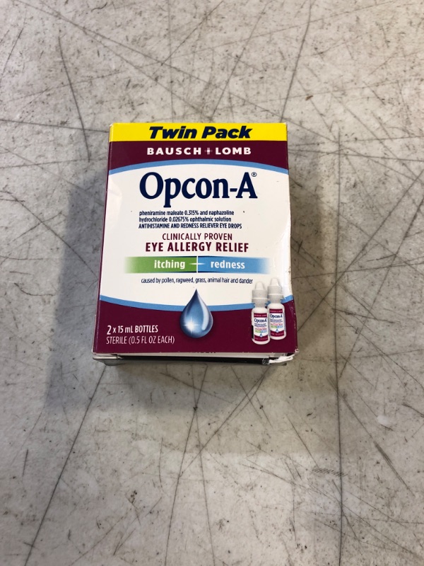 Photo 2 of Allergy Eye Drops by Bausch & Lomb, for Itch & Redness Relief, 15 mL (Pack of 2), Packaging May Vary 0.51 Fl Oz (Pack of 2)