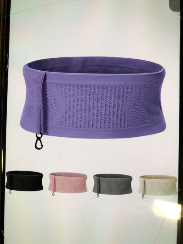 Photo 1 of ODOORGAMES SLIM RUNNING BELT  PURPLE MEDIUM