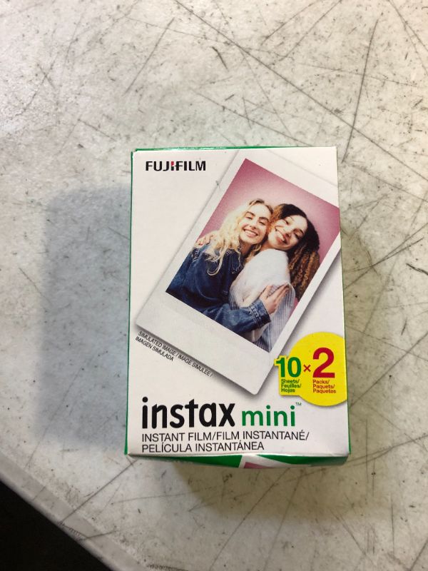 Photo 3 of Fujifilm Instax Mini Instant Film Twin Pack (White) 20 photos White EXP 08/2025