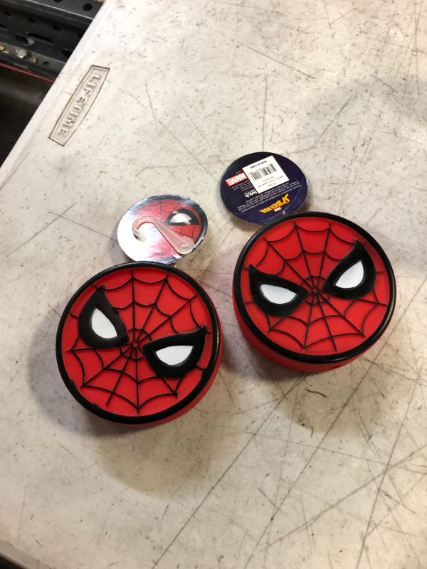 Photo 2 of 2 PCK Marvel Comics for Pets Vinyl Spider-Man Dog Toy | Small Squeaky Dog Toy Spiderman Logo | Spiderman Toys for Pets, Marvel Comics Collection Squeaky Dog Toys Small Dog Toy, 4 Inch