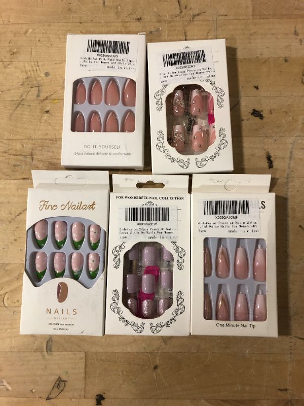 Photo 1 of 5 PACK - PRESS ON NAILS