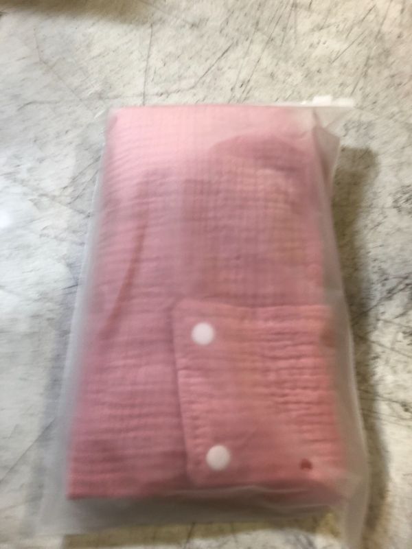 Photo 2 of MOZAH 100% Organic Muslin Baby Car Seat Cover Muslin Carseat Canopy Baby Car Seat Covers for Girls (Pale Mauve)