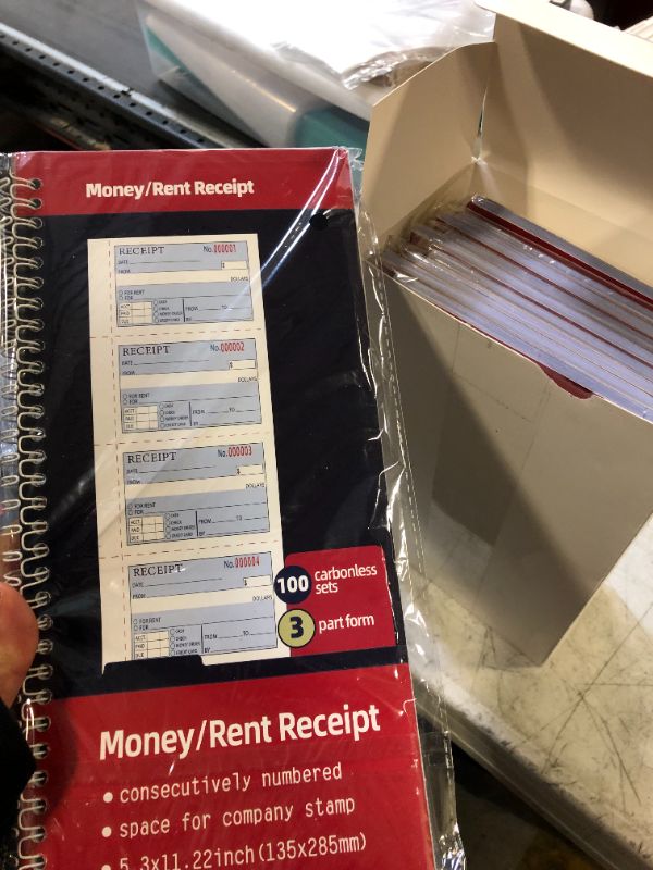 Photo 1 of 10 Packs Receipt Book with Copies