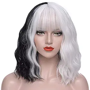 Photo 1 of WGPFWIG Women's Black and White Wig 22''
