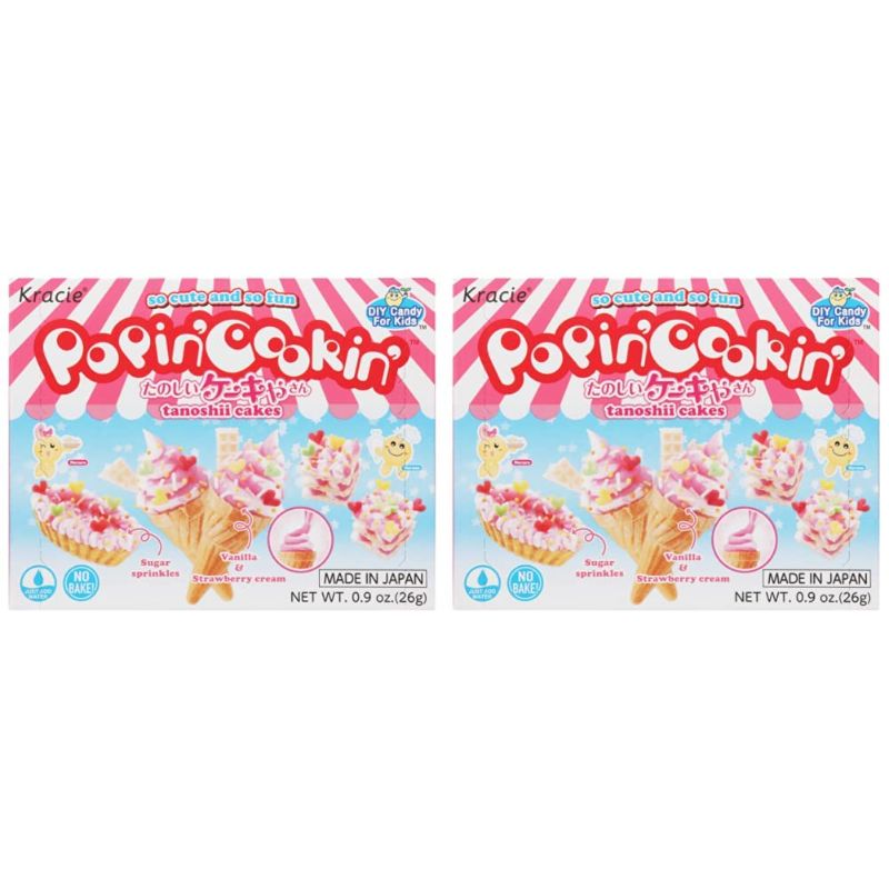 Photo 1 of 2 BOXES - Kracie Popin' Cookin' Diy Candy for Kids, Cake Kit, 0.9 Ounce (Pack of 2) EXP 09/05/2025