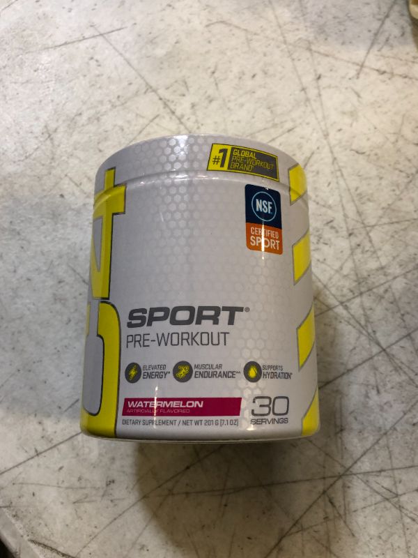 Photo 2 of C4 Sport Pre Workout Powder Watermelon - NSF Certified for Sport + Preworkout Energy Supplement for Men & Women - 135mg Caffeine + Creatine Monohydrate - 30 Servings 
EXP 08/2025