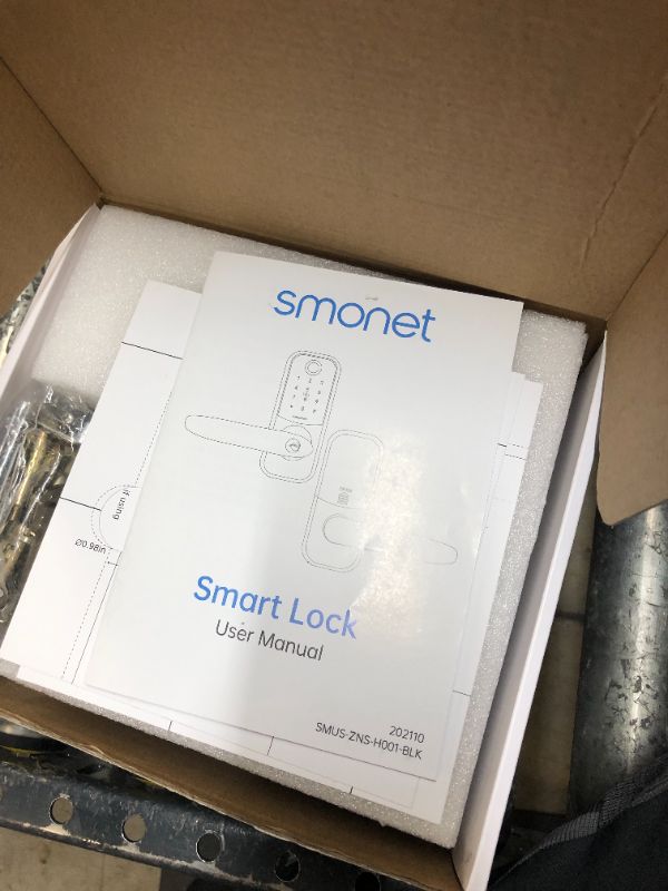 Photo 2 of Fingerprint Door Lock, SMONET Smart Lock with Reversible Handle,Keyless Entry Biometric Door Lock with Keypad,Digital Electronic Bluetooth Door Lock for Home Apartment