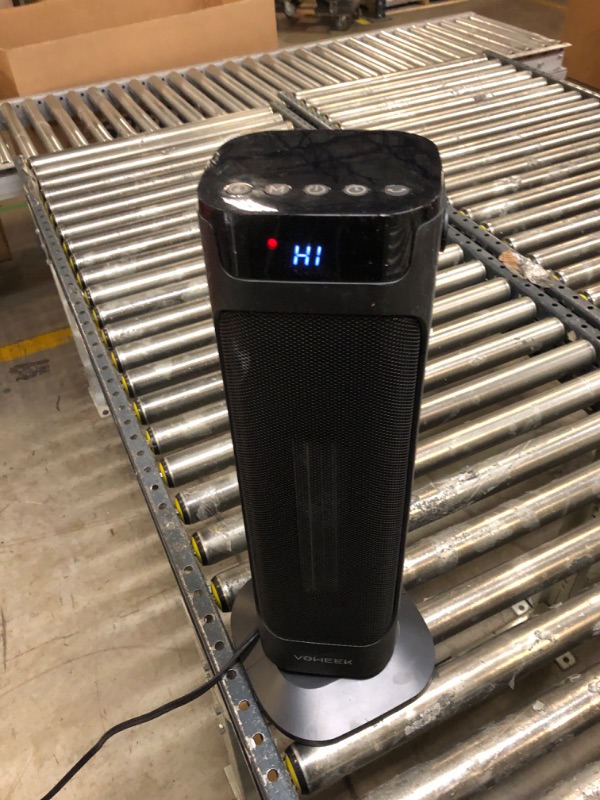 Photo 1 of Voweek 24" Space Heater,1500W PTC Fast Heating Ceramic Heater for Office, Large Room, Indoor Use, Bedroom, Electric Heater with Thermostat, Remote, 3 Modes, ETL Certified, 12H Timer, 90° Oscillating
