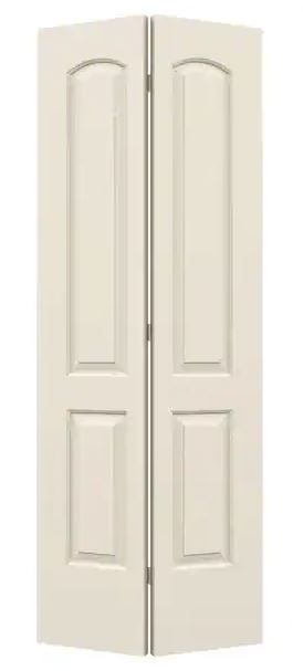 Photo 1 of 32 in. x 80 in. 2 Panel Continental Primed Smooth Molded Composite Closet Bi-Fold Door
- razor blade damage 