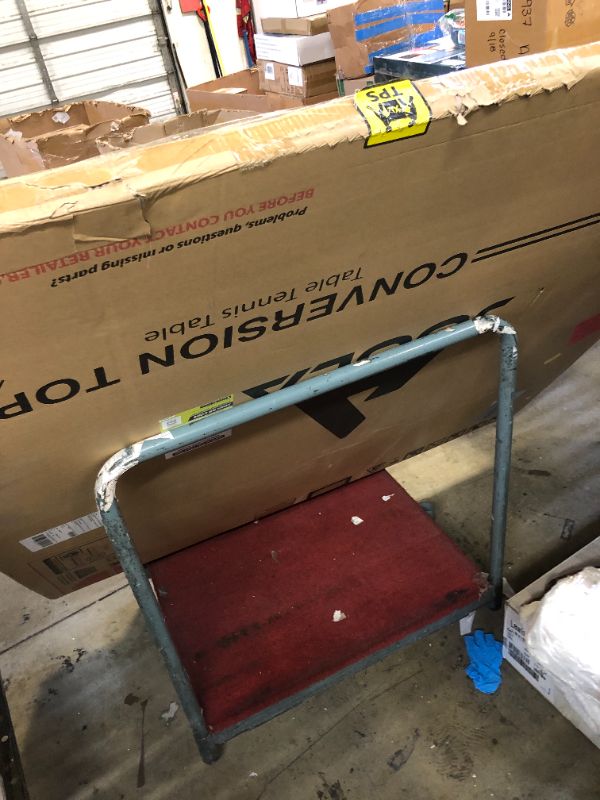 Photo 1 of JOOLA Regulation Table Tennis Conversion Top with Foam Backing and Net Set - Full Sized MDF Ping Pong Table Top for Pool Table - Quick and Easy Assembly - Foam Backing to Protect Billiard Table, Full Foam Backing