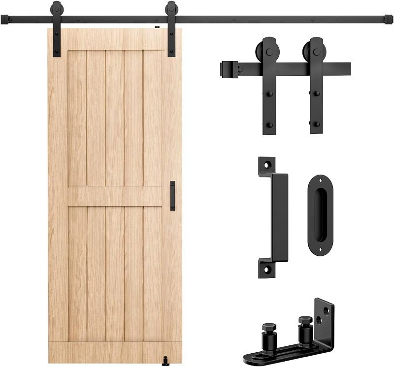 Photo 1 of B01JWHSHBKSMARTSTANDARD 6.6FT Barn Door Hardware kit, Barn Door Track, Sliding Door Hardware kit, Smoothly and Quietly -Heavy Duty Sturdy -Easy to Install, Fit 36"-40" Wide Panel (I Shape Hanger)
