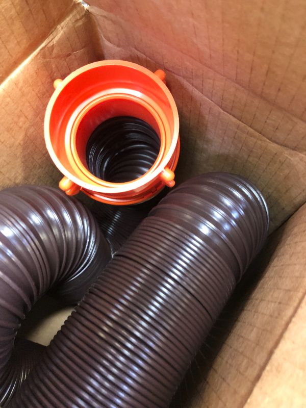 Photo 2 of Camco RhinoFLEX 10-foot RV Sewer Hose Extension Kit with Swivel Fitting, Frustration Free-Packaging (39774) 10ft Sewer Hose Extension Kit Frustration-Free Packaging