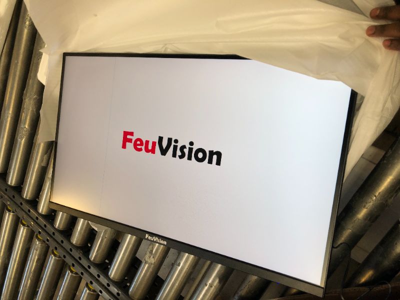 Photo 2 of FeuVision 27 inch Monitor 1080p Full HD, Gaming & Office Computer Monitor, 3-Sided Frameless & Ultra Slim, 75Hz, VESA Mountable, VA Panel, 99% sRGB, Adaptive Sync, HDMI & VGA, Built-in Speakers 27inch 75Hz