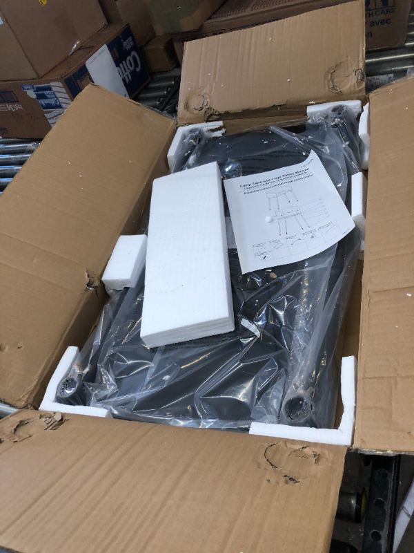 Photo 1 of Stanbroil 30 Inch Camp Cooking Table with Three-sided Windscreen and Legs, Perfect for Food Preparation and Dutch Oven Cooking with Charcoal Briquettes