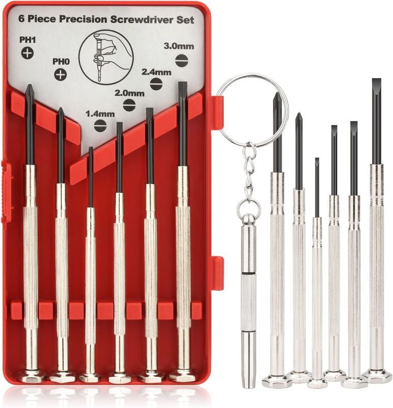 Photo 1 of ( PACK OF 4 ) 6PCS Red Mini Screwdriver Set
