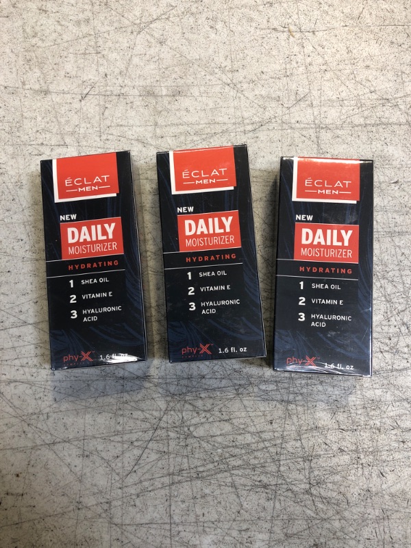 Photo 1 of (PACK OF 3) Eclat Skincare Advanced Men’s Anti-Ageing Facial Moisturiser - 3X Deeper Hydration HA Cream - Boosts Elasticity, Collagen, Moisture - 100% Vegan, Non-comedogenic, Dermatologist Developed