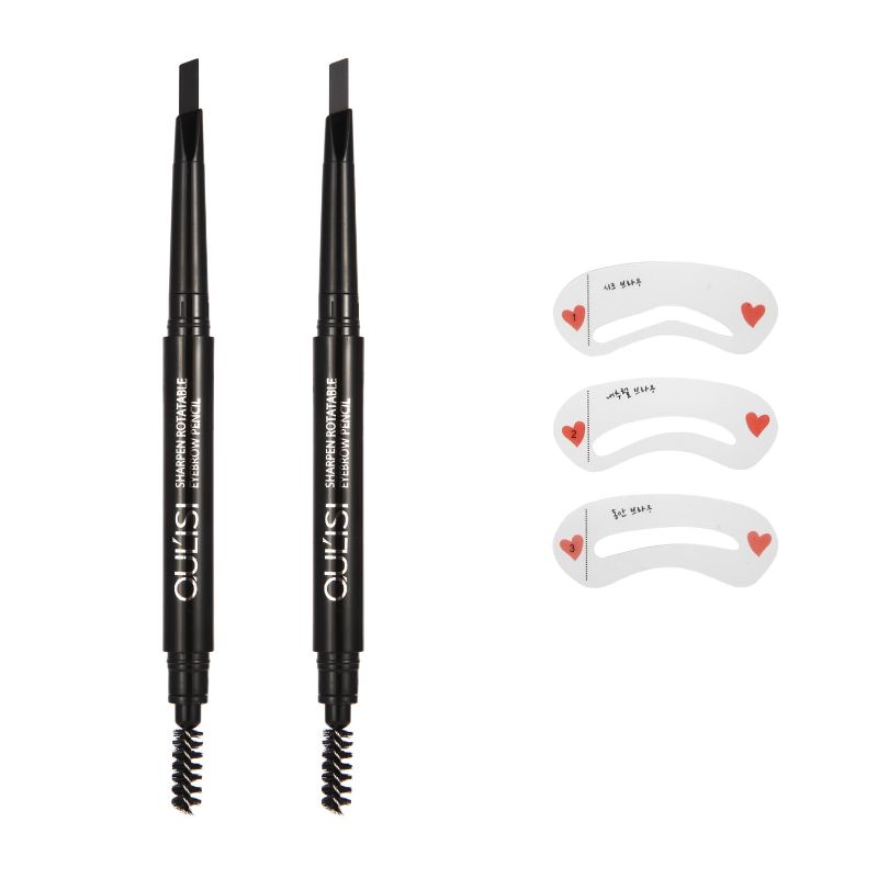 Photo 1 of (PACK OF 10) 2 count dark brown eyebrow pencil with 1pcs eyebrow tool,#brownpen003
