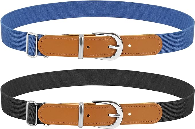 Photo 1 of JASGOOD Elastic Kids Belts for Boys Girls, Adjustable Stretchy Kid Belts for Jeans Dresses School Uniforms