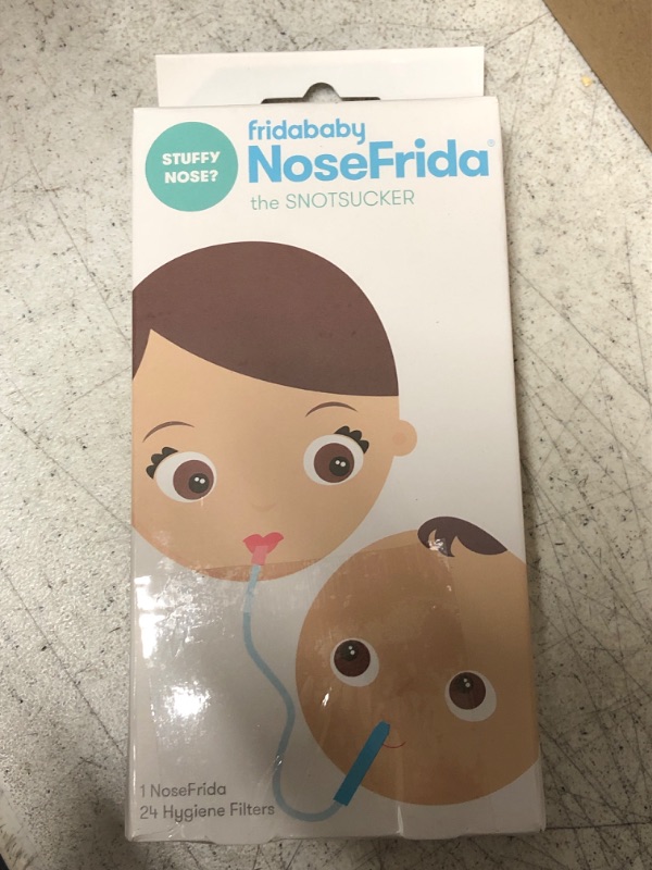 Photo 2 of Frida Baby Nasal Aspirator NoseFrida the Snotsucker with 24 Extra Hygiene Filters NoseFrida Filter Bundle (24 Hygiene Filters)