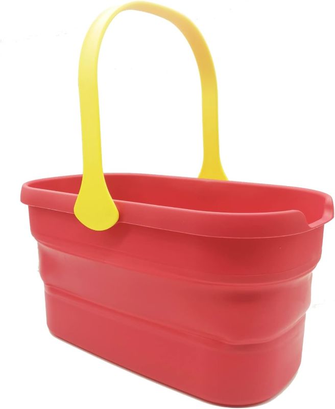 Photo 1 of Xifando Collapsible Bucket 12L/3.2 Gallon-Mop Bucket with Handle,Storage Bucket for Picnic, Camping, RV,Fishing, Foldable Water Bucket for Washing (Red)
