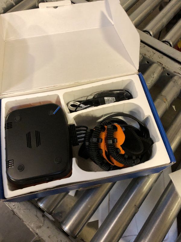 Photo 1 of TONGBOSHI 2023 New Rehabilitation Robot Gloves Upgrades Hand Stroke Recovery Equipment with 4 Workout Modes and Hand Massage Left Hand-XL Orange