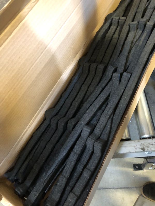 Photo 1 of Duco 9in Classic Rib Profile Foam Closure Strips for Metal Roofing Panels - 3 ft Long Inside Roof Closure Strips (20 Pcs) 20 Inner