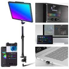 Photo 1 of NEEWER GL1C RGB 15.5" Key Light, 48W Edge Lit Soft LED Video Panel Streaming Gaming Lighting with 2.4G PC/Mac iOS/Android APP/WiFi/Stream Deck Control, Touch Bar, 2900K-7000K, Music Sync, 18 Scenes
