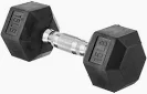 Photo 1 of 15lb Rubber Hex Dumbbell