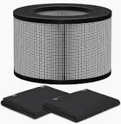 Photo 1 of 50250-S HEPA Filters Replacement & Carbon Pre-Filter Set Compatible with Honey-well 24000 24500 50250-S 52500 Air Purifier, Part Number 24000, (1 HEPA + 2 Carbon Pre-Filter)
