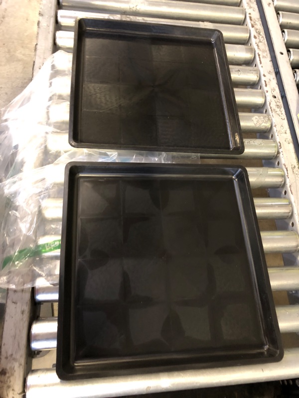 Photo 2 of 2 PC PLANT TRAYS - BLACK 