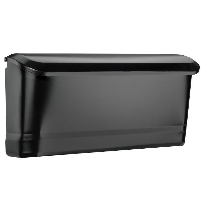 Photo 1 of Architectural Mailboxes Cielo Black, Small, Steel, Wall Mount Mailbox
