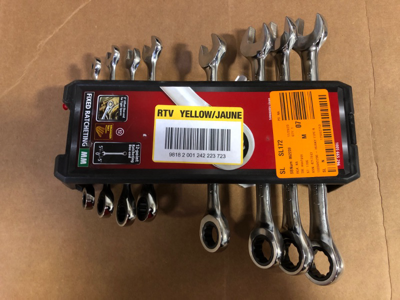 Photo 2 of +++MISSING SOME+++ Husky Ratcheting Metric Combination Wrench Set (11-Piece)