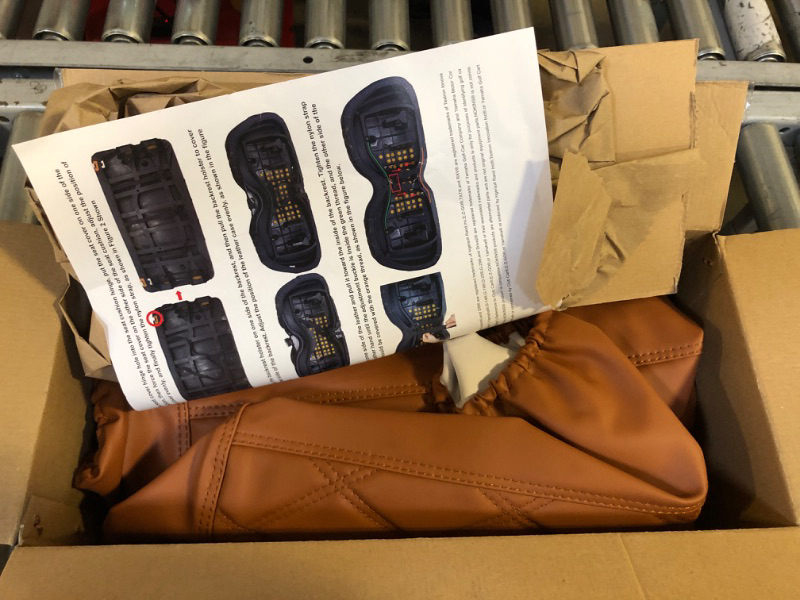 Photo 2 of NOKINS Golf Cart Seat Covers for EZGO TXT, Universal Replace The Front Seat Cushions,Durable Vinyl,Easy to Install - No Need Nail -NewBrown Fit EZGO TXT Full Brown