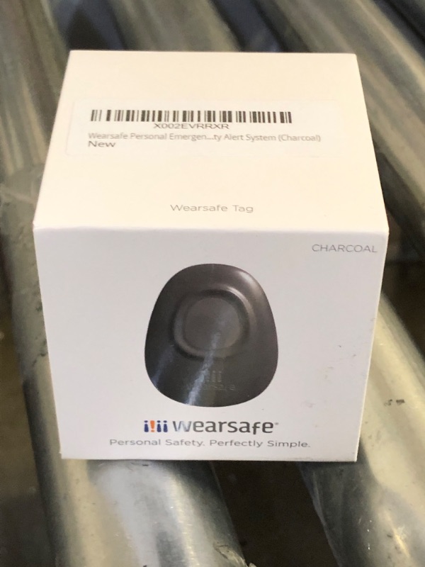 Photo 2 of Wearsafe Personal Emergency Response Tag Lifetime Edition - Immediate Panic Button - Medical Response Wearable - One Touch Security Alert System (Charcoal) Lifetime Subscription Charcoal